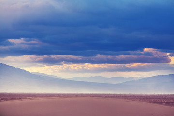 Fototapeta na wymiar Sand dunes in California