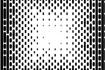 Background with lines. Halftone effect. Digital gradient. Minimalistic, dynamic stale. Black and white vector illustration  