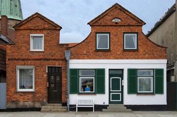 Maison traditionnelle à Travemunde, Schleswig-Holstein, Allemagne