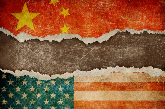 trade war between USA and China concept