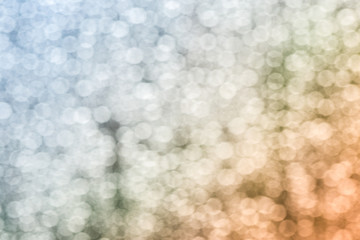 Blurred and bokeh of colorful drop water on glass.