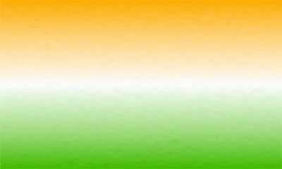 Indian Flag in geometric style. Vector illustration concept Indian Independence Day. Polygon background.