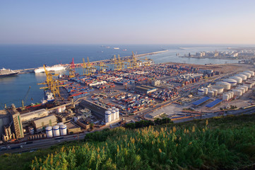 Fototapeta premium port of Barcelona. Spain, sea view