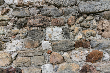 Burgruine Wehrmauer Stein Textur