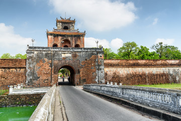 Way to the Imperial City through the Ngan Gate, Hue