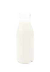 Bottle of milk isolated