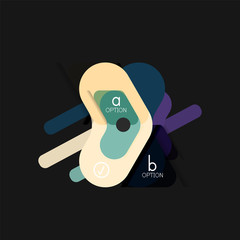 Flat design geometric infographics, arrow shape vector sticker or label, price tags, offer promotion badge, icon design, paper style layout for data graphic visualization step by step process, for