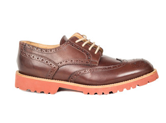 Brown leather shoes