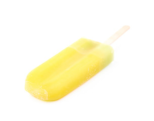Frozen juice popsicle isolated