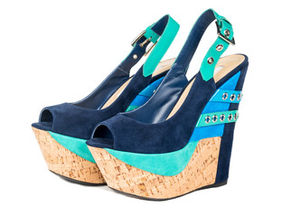 Womens suede sandals