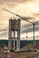 Construction of a water tank in the province of Zamora (Spain)