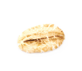 Single oat flake isolated