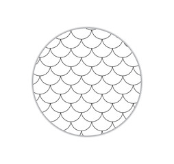 pattern is a circle in the form.