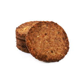 Vegan carrot schnitzel isolated