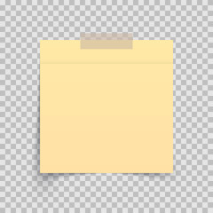 Paper yellow banner - business infographic. Vector eps 10