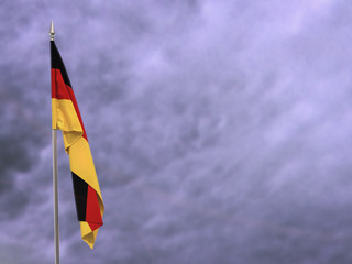 Flag of Germany hanging down dangling