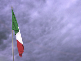 Flag of Italy hanging down dangling © Herr Loeffler
