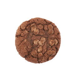 Chocolate chip cookie isolated