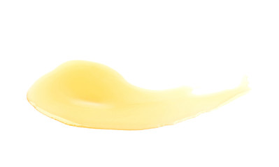 Puddle of honey isolated