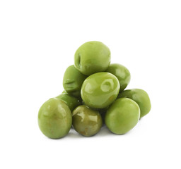 Pile of olives isolated