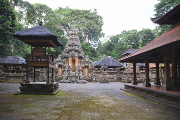 Fototapeta premium Balinese temple in Ubud Sacred Monkey Forest on Bali