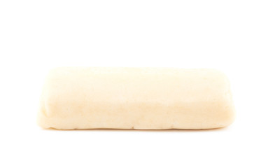 Block of marzipan isolated