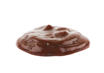 Splash of barbecue sauce isolated