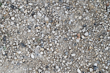 gray stones on the road. texture