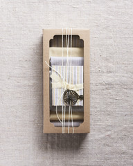 Beautiful packaging of handmade gifts. Birthday and wedding concept.