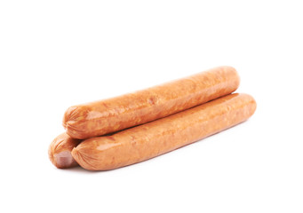 Hot dog sausage composition isolated
