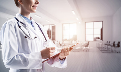 Medical industry concept by means of successful doctor