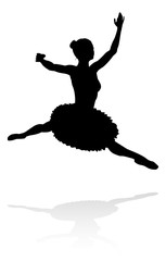 Ballet Dancer Silhouette © Christos Georghiou