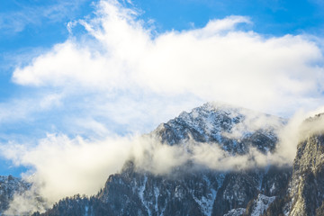 Fototapeta na wymiar Clouds in Bucegi Mountains