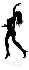 Woman Dancing Person Silhouette