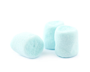 Pile of mini marshmallows isolated