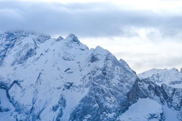 mountains in winter