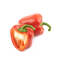 Red bell pepper composition isolated