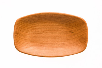 Handmade cherry wood plate, small plate