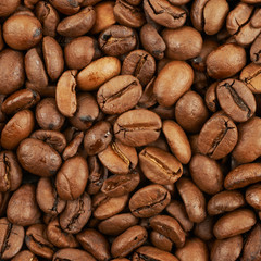 Surface coated with the coffee beans