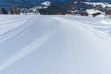 Ski resort in Dolomites, Carezza ski ,Italy