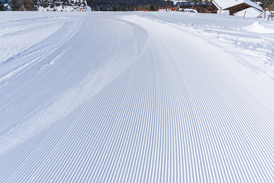 Ski resort in Dolomites, Carezza ski ,Italy