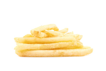 Pile of french fries isolated
