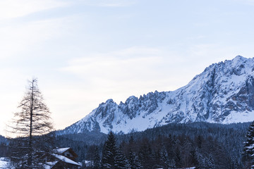 Sunrise in Dolomites Mountains, Italy