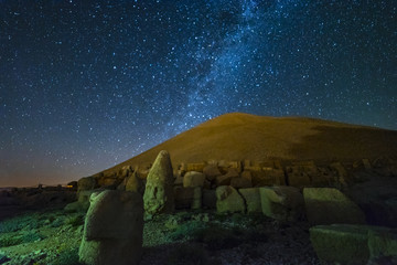 Milky Way above a Nemrut Mountain. Adiyaman - Turkey