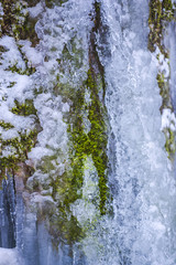 Frozen waterfall, Beusnita, cheile Nerei, Romania