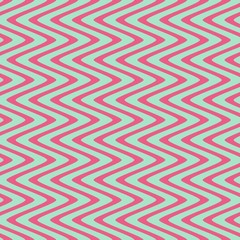 Seamless wavy stripes pattern. Vector repeating texture.