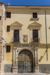 Entrance to the Episcopal palace of Cuenca, Spain