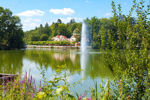 "Bad Nauheim Kurpark und Teich" Stockfotos und lizenzfreie Bilder auf