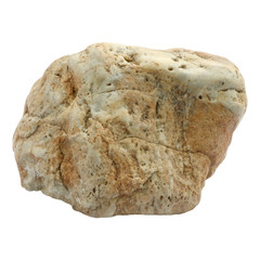 natural stone isolated on white background