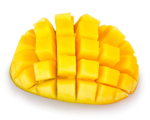 Fresh mango on white background